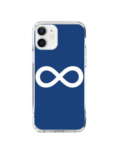 Coque iPhone 12 et 12 Pro Infini Navy Blue Infinity - Mary Nesrala