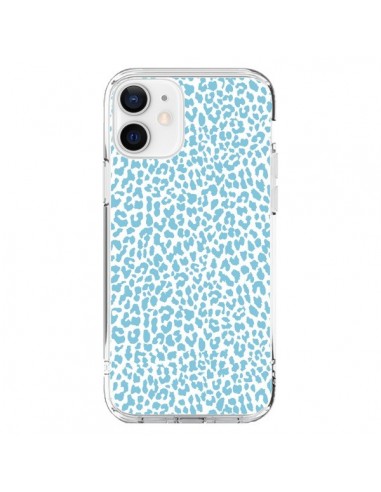 Coque iPhone 12 et 12 Pro Leopard Turquoise - Mary Nesrala