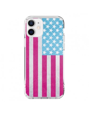 Coque iPhone 12 et 12 Pro Drapeau USA Vintage - Mary Nesrala