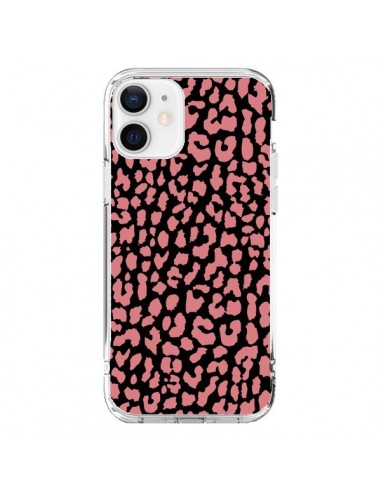 Cover iPhone 12 e 12 Pro Leopardo Corallo - Mary Nesrala