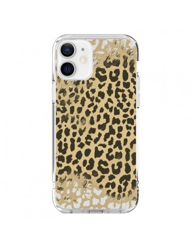 Coque iPhone 12 et 12 Pro Leopard Golden Or Doré - Mary Nesrala