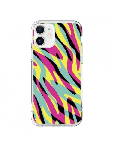 Coque iPhone 12 et 12 Pro In the wild arc en ciel - Mary Nesrala