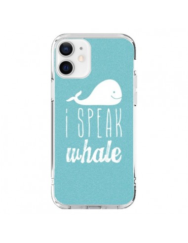 Coque iPhone 12 et 12 Pro I Speak Whale Baleine - Mary Nesrala