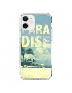 Coque iPhone 12 et 12 Pro Paradise Summer Ete Plage -...