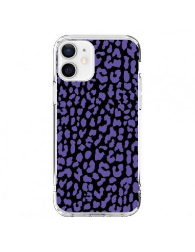 Cover iPhone 12 e 12 Pro Leopardo Viola - Mary Nesrala