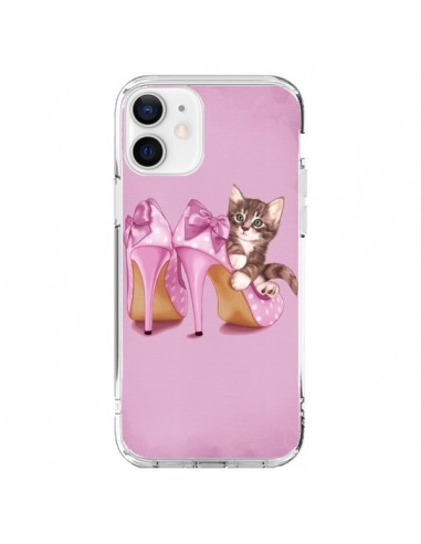 Coque iPhone 12 et 12 Pro Chaton Chat Kitten Chaussure Shoes - Maryline Cazenave