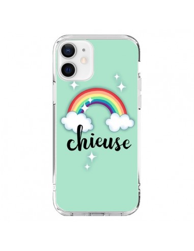 Cover iPhone 12 e 12 Pro Chieuse Arcobaleno - Maryline Cazenave
