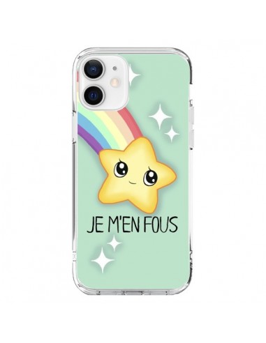 Coque iPhone 12 et 12 Pro Etoile Je m'en fous - Maryline Cazenave