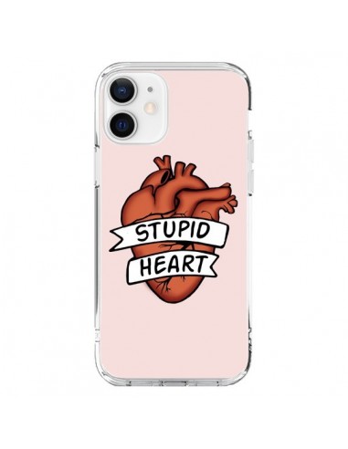 Coque iPhone 12 et 12 Pro Stupid Heart Coeur - Maryline Cazenave