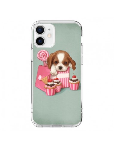 Coque iPhone 12 et 12 Pro Chien Dog Cupcake Gateau Boite - Maryline Cazenave