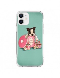 Coque iPhone 12 et 12 Pro Chien Dog Cupcakes Gateau Boite...
