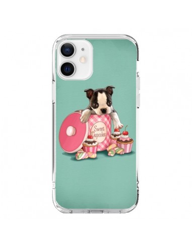 Coque iPhone 12 et 12 Pro Chien Dog Cupcakes Gateau Boite - Maryline Cazenave