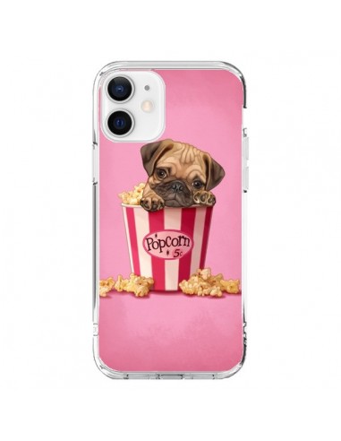 Coque iPhone 12 et 12 Pro Chien Dog Popcorn Film - Maryline Cazenave