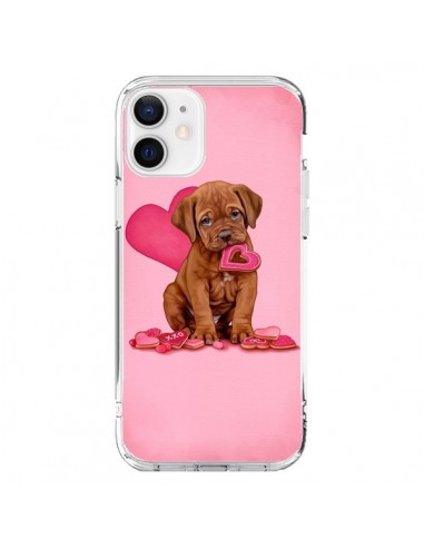 Coque iPhone 12 et 12 Pro Chien Dog Gateau Coeur Love - Maryline Cazenave