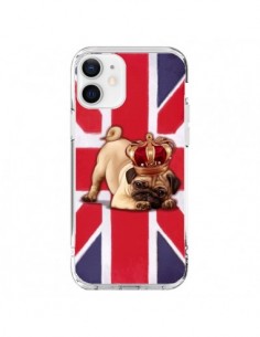 Cover iPhone 12 e 12 Pro Cane Inglese UK British Queen...