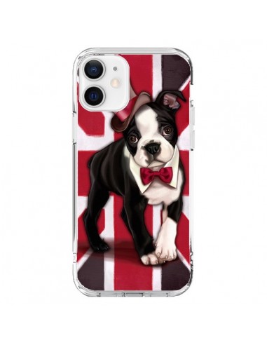 Coque iPhone 12 et 12 Pro Chien Dog Anglais UK British Gentleman - Maryline Cazenave