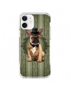 iPhone 12 and 12 Pro Case Dog Bulldog Bow tie Cappello -...