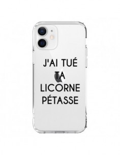 iPhone 12 and 12 Pro Case Tué Licorne Pétasse Clear...