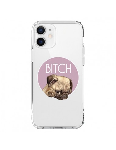 Coque iPhone 12 et 12 Pro Bulldog Bitch Transparente - Maryline Cazenave