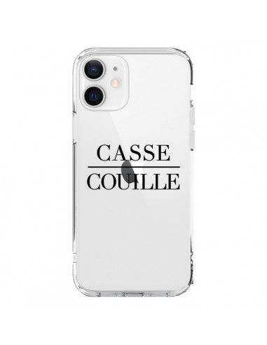 Coque iPhone 12 et 12 Pro Casse Couille Transparente - Maryline Cazenave