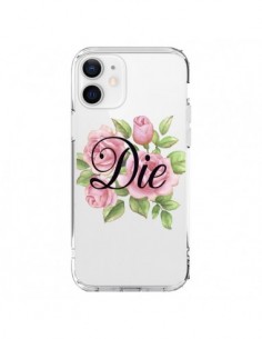 Coque iPhone 12 et 12 Pro Die Fleurs Transparente -...