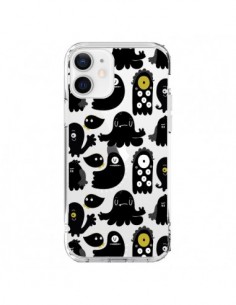 iPhone 12 and 12 Pro Case Monsters Pattern Mostri Clear -...
