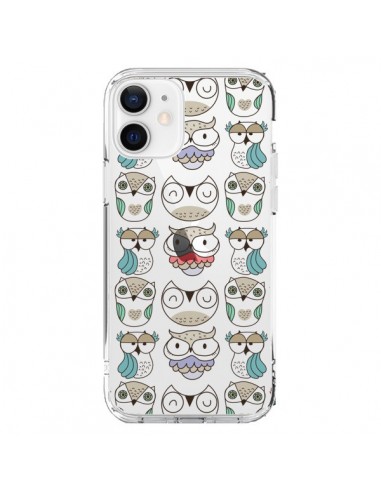 Coque iPhone 12 et 12 Pro Chouettes Owl Hibou Transparente - Maria Jose Da Luz
