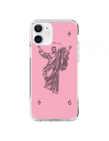 Coque iPhone 12 et 12 Pro God Pink Drake Chanteur Jeu Cartes - Mikadololo