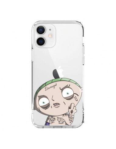 Coque iPhone 12 et 12 Pro Stewie Joker Suicide Squad Transparente - Mikadololo