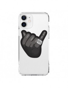 Coque iPhone 12 et 12 Pro OVO Ring bague Transparente -...