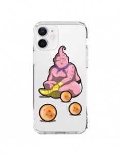 Cover iPhone 12 e 12 Pro Buu Dragon Ball Z Trasparente -...