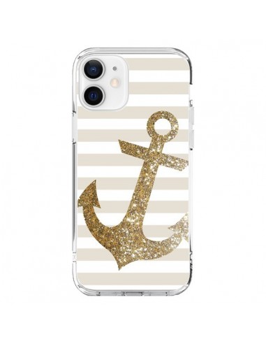 iPhone 12 and 12 Pro Case Ancora Marina Oro - Monica Martinez