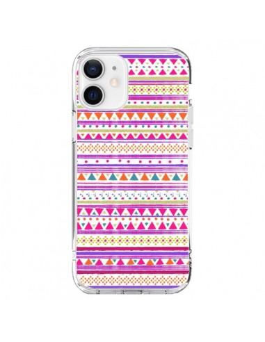iPhone 12 and 12 Pro Case Bandana Pink Aztec - Monica Martinez