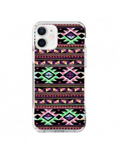 Coque iPhone 12 et 12 Pro Black Aylen Azteque - Monica...