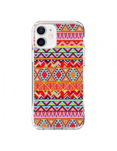 Coque iPhone 12 et 12 Pro India Style Pattern Bois Azteque - Maximilian San