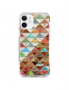 Cover iPhone 12 e 12 Pro Amore Pattern Triangolo -...
