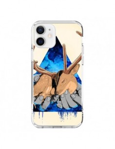 Coque iPhone 12 et 12 Pro Cerf Triangle Seconde Chance -...