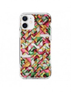 Coque iPhone 12 et 12 Pro Azteque Triangle Geometric...