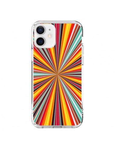 Coque iPhone 12 et 12 Pro Horizon Bandes Multicolores - Maximilian San