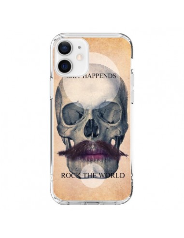 Coque iPhone 12 et 12 Pro Rock Skull Tête de Mort - Maximilian San