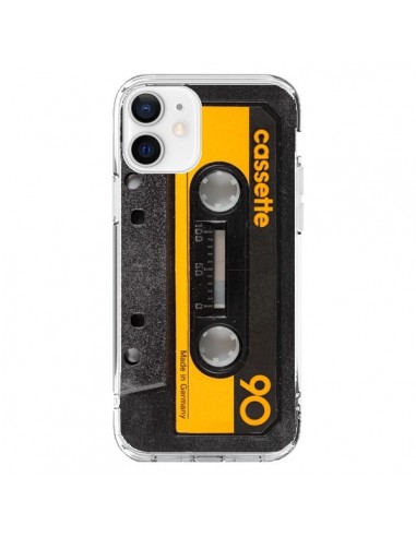 Coque iPhone 12 et 12 Pro Yellow Cassette K7 - Maximilian San