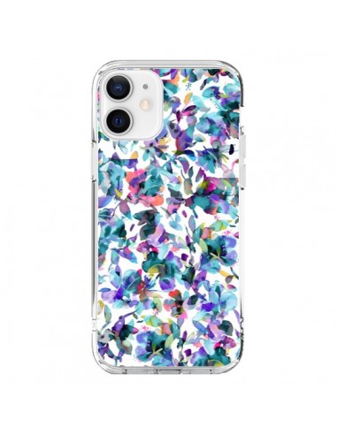 Cover iPhone 12 e 12 Pro Aquatic Fiori Blu - Ninola Design