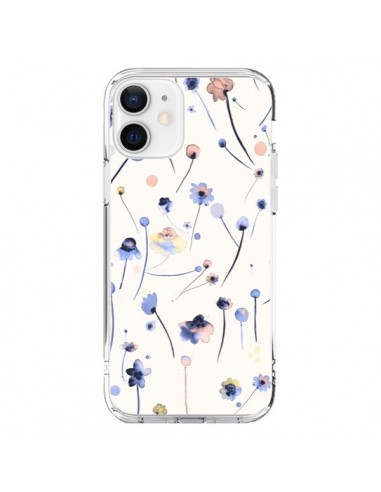 Cover iPhone 12 e 12 Pro Blue Soft Fiori - Ninola Design