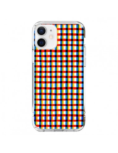 iPhone 12 and 12 Pro Case Crossed Eyes Lines Red - Ninola Design