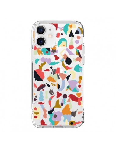 Coque iPhone 12 et 12 Pro Dreamy Animal Shapes White - Ninola Design