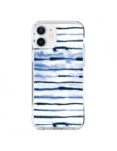 iPhone 12 and 12 Pro Case Electric Lines White - Ninola Design