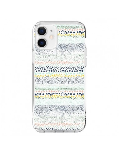 Cover iPhone 12 e 12 Pro Little Textured Dots Verde - Ninola Design