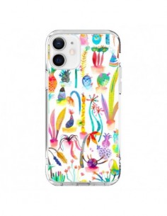 iPhone 12 and 12 Pro Case Little Textured Dots White -...