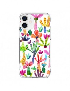 Coque iPhone 12 et 12 Pro Overlapped Watercolor Dots -...