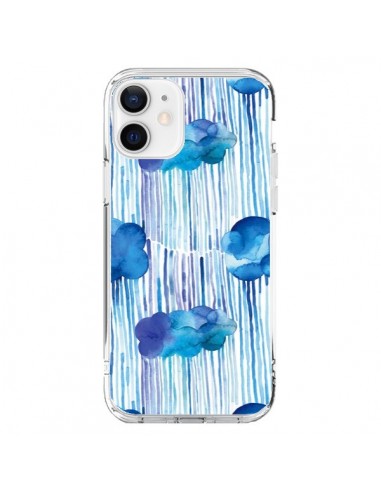 iPhone 12 and 12 Pro Case Rain Stitches Neon - Ninola Design
